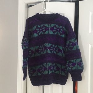 100% wool sweater.